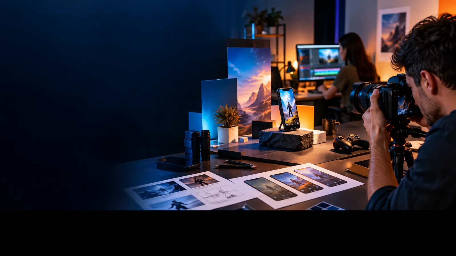 Professional digital marketing creative production
